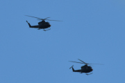 Morten 6 mai 2020 - To Bell 412SP Arapaho helikoptre i formasjon over Høyenhall