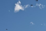 Morten 6 mai 2020 - To Bell 412SP Arapaho helikoptre i formasjon over Høyenhall