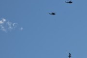 Morten 6 mai 2020 - To Bell 412SP Arapaho helikoptre i formasjon over Høyenhall