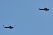 Morten 6 mai 2020 - To Bell 412SP Arapaho helikoptre i formasjon over Høyenhall