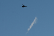 Morten 11 oktober 2020 - Et Robinson R44 helikopter og et jetfly, må innrømme at jetflyet hadde passert for lenge siden