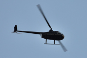 Morten 18 oktober 2020 - LN-OGT over Høyenhall på kvelden, det er et Robinson R44 fra 2008 og som kommer fra Kjeller flyplass hvor HelikopterDrift holder til