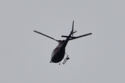 Morten 7 august 2021 - Helitrans over Høyenhall, klokken er 14.09. Denne gangen kom jeg for sent ut på verandaen