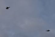 Morten 26 november 2021 - Jagerfly og helikopter over Høyenhall, takk for besøket og kom gjerne igjen