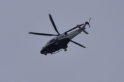 Morten 2 januar 2021 - LN-ORB Politihelikopter over Høyenhall, kommer sikkert fra Gjerdrum hvor den tragiske ulykken fant sted