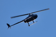 Morten 7 mars 2021 - LN-OZZ over Høyenhall, Robinson R44 er et amerikansk fireseters helikopter som er meget populær. Raven II er utstyrt med en Textron Lycoming IO-540 sekssylindret boksermotor med en ytelse på 245 hk ved takeoff