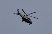 Morten 12 april 2022 - Politihelikopter over Høyenhall om kvelden, Politiet må jo passe på trafikken også, og nå er det snart påske
