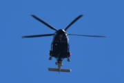 Morten 15 april 2022 - LN-ORA besøker Høyenhall, det er Politihelikopteret som kommer på besøk på langfredag