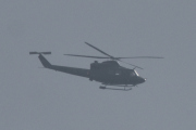 Morten 28 februar 2022 - Bell 412 over Høyenhall, noen ganger så forsvinner den helt i tåken