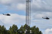 Morten 6 august 2022 - Bell 412SP Arapaho rundt Heggedal, men at de flyr rundt oss og lavt, er jeg sikker på