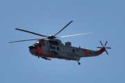 Morten 6 juli 2022 - Sea King MK43B-helikopteret med halenummer 062 over Høyenhall, dette er trolig det siste Sea King-helikopteret som skal fly for den norske redningstjenesten
