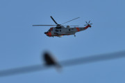 Morten 6 juli 2022 - Sea King MK43B-helikopteret med halenummer 062 over Høyenhall, jeg har bursdag i dag, og er ikke helt med