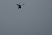Morten 22 juli 2022 - Politihelikopteret over Høyenhall, det ble også store materielle skader, som man holder på og bygge opp igjen, den dag i dag