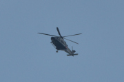 Morten 26 juni 2022 - Politihelikopter over Høyenhall, klokken er 11.27. Det er lenge siden jeg har fått bilde av Politiet med en fugl nå