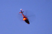 Morten 27 mars 2022 - Politihelikopteret over Høyenhall på kvelden