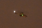 Morten 20 november 2022 - Politihelikopter over Høyenhall, klokken er 16.47. Det begynner å bli sent nå