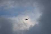 Morten 17 september 2022 - Politihelikopter over Høyenhall på kvelden, så dette blir det siste bilde i kveld og takk for i dag