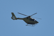 Morten 16 august 2023 - Norsk Luftambulanse over Høyenhall, jeg ser at det er en Airbus H135 Lege Luftambulansetjenesten