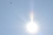 Morten 1 juli 2023 - Politihelikopter og solen over Høyenhall, nå bare hører jeg dere, kan ikke se på dere...