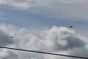Morten 13 juli 2023 - To Bell 412HP Arapaho over Høyenhall, det er Forsvaret 339 Special Operations Aviation Squadron (SOAS) som kommer når det er dårlig vær. Dem kommer ofte når det er dårlig vær, men da er fuglene ute også - som dere ser