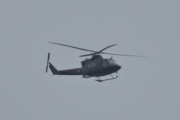 Morten 25 august 2023 - Bell 412HP Arapaho over Høyenhall, det er Forsvaret 339 Special Operations Aviation Squadron (SOAS) som kommer når det er dårlig vær
