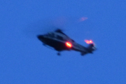 Morten 27 august 2023 - Politihelikopter over Høyenhall, klokken er 21.16 og er litt på overtid. Måtte se nyhetene i dag, da mange veier var stengte på grunn av regnet
