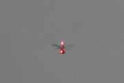 Morten 3 desember 2023 - Helikopter over Høyenhall, den har 5 rotorblader, men kulda gjør bilde rart