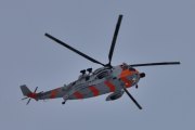Morten 5 desember 2023 - Sea King 073 besøker Høyenhall, det er Luftforsvaret Redningstjeneste som kommer med sin Westland Mk43B Sea King fra 1972