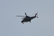 Morten 21 februar 2023 - Politihelikopter og solen over Høyenhall