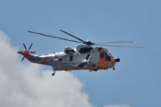 Morten 18 juli 2023 - Sea King 189 over Høyenhall, det er Redningstjeneste Luftforsvaret som kommer med sin Westland Mk43B Sea King fra 1978