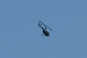 Morten 13 juni 2023 - Robinson R44 over Høyenhall, her kom jeg for sent ut - men den lå høyt så...