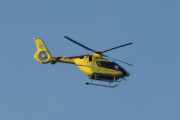 Morten 15 juni 2023 - LN-OUH over Høyenhall, jeg har sittet her en stund før dem kommer med sin Airbus H135 Lege Luftambulansetjenesten fra 2018
