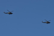 Morten 13 mai 2023 - To Bell 412 Arapaho besøker Høyenhall, bare se - dem er helt synkroniserte