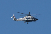 Morten 14 mai 2023 - Politihelikopter over Høyenhall, klokken er 09.40. Dem er også ute på en søndag med sin Leonardo AW169