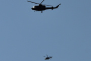 Morten 31 mai 2023 - To Bell 412 Arapaho over Høyenhall, jeg syns dette gikk ganske fint og det er god  avstand mellom dem
