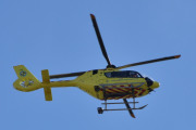 Morten 6 mai 2023 - LN-OUH besøker Høyenhall, klokken er 13.34. Det er Norsk Luftambulanse som kommer med sin Airbus H135 fra april 2018