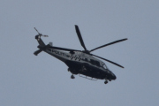 Morten 9 mai 2023 - Politihelikopter over Høyenhall, klokken er 11.02. Dem er ute i dag også med sin Leonardo AW169