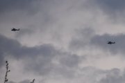 Morten 9 mai 2023 - To Politihelikoptre i formasjon over Høyenhall