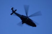 Morten 30 mars 2023 - Politihelikopteret besøker Høyenhall på kvelden. Men takk for besøket, dette blir siste bilde i kveld