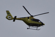 Morten 16 oktober 2023 - LN-OUJ besøker Høyenhall, det er Norsk Luftambulanse og jeg tror det er en Airbus H135 Lege Luftambulansetjenesten fra 2018