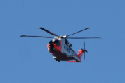 Morten 19 oktober 2023 - SAR Queen 0275 over Høyenhall, det er Luftforsvaret redningstjeneste som kommer med sin Leonardo AW101 Mk.612