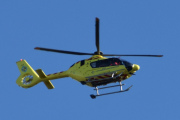 Morten 17 september 2023 - Norsk Luftambulanse over Høyenhall, dem kommer med sin Airbus H135 Lege Luftambulansetjenesten og har sikkert et nytt oppdrag igjen