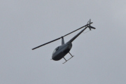 Morten 14 september 2023 - Robinson R44 over Høyenhall, jeg har nok to valg her. Jeg tror ikke det er LN-OKD, da denne her har en stripe på siden - kan det være LN-OKB som er en Robinson R44 Raven II fra 2008?