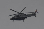 Morten 16 september 2023 - LN-ORA over Høyenhall, det er Politiet som kommer med sin Leonardo AW169 fra 2019