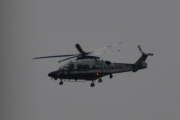 Morten 18 september 2023 - LN-ORA over Høyenhall, det er Politiet som kommer med sin Leonardo AW169 fra 2019. Jeg holder meg under markisen i dag