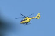 Morten 6 september 2023 - Norsk Luftambulanse over Høyenhall, her var jeg litt for sent ute. Men jeg ser at det er en Airbus H145 Luftambulansetjenesten