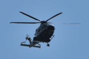 Morten 13 mai 2023 - LN-ORA besøker Høyenhall, dette er Politiets første nye helikopter Leonardo AW169