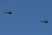 Morten 13 mai 2023 - To Bell 412SP Arapaho besøker Høyenhall, bare se - dem er helt synkroniserte