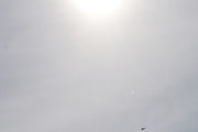 Morten 3 april 2023 - Politihelikopter over Høyenhall, vi rakk akkurat å få med solen