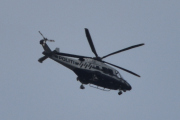 Morten 9 mai 2023 - Politihelikopter over Høyenhall, dem er ute i dag også med sin Leonardo S.p.a. AW169